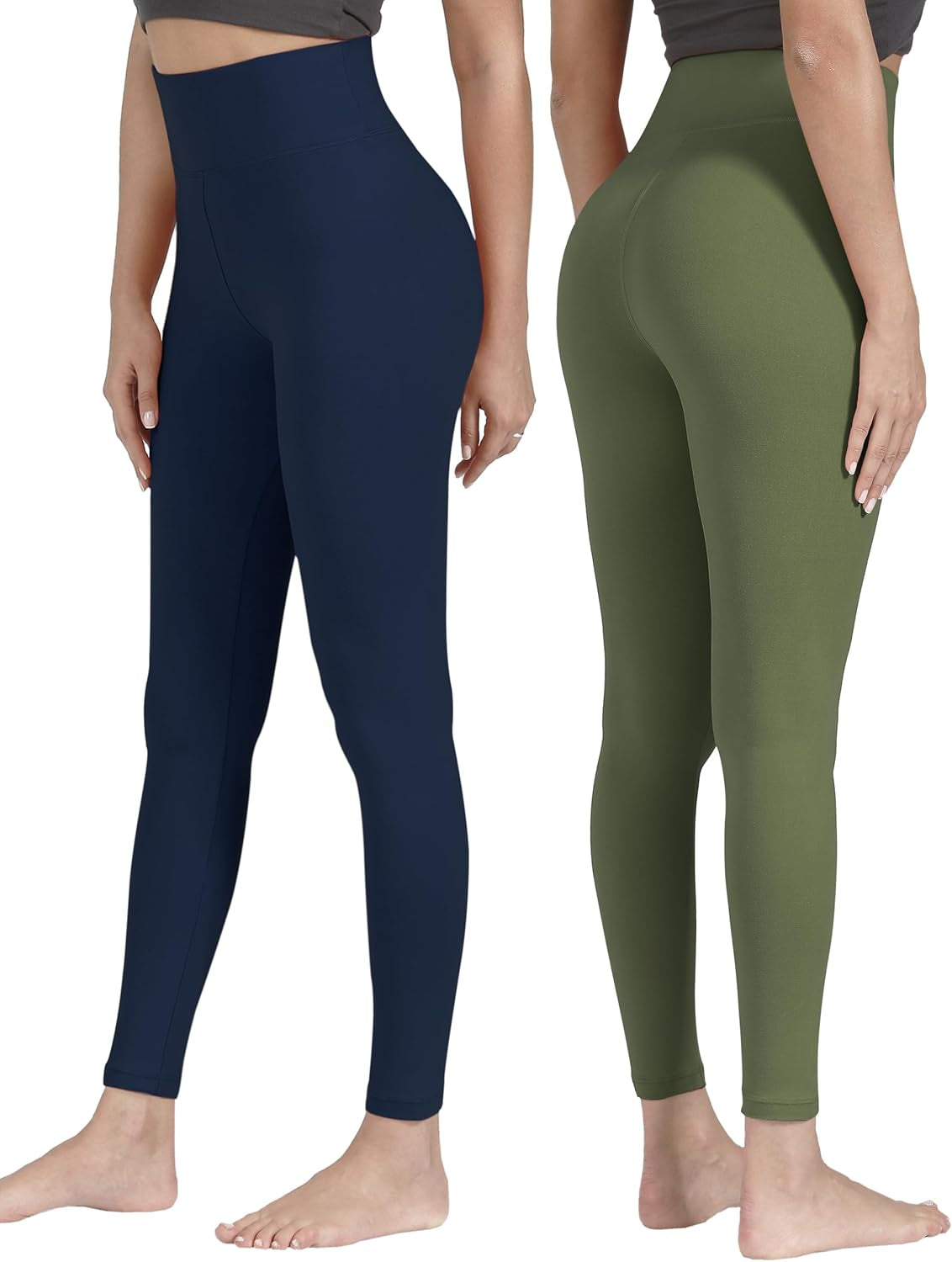 High Waisted Leggings for Women Buttery Soft Stretchy Tummy Control Workout Yoga Running Pants One&Plus Size