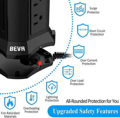 Power Strip Tower Surge Protector  