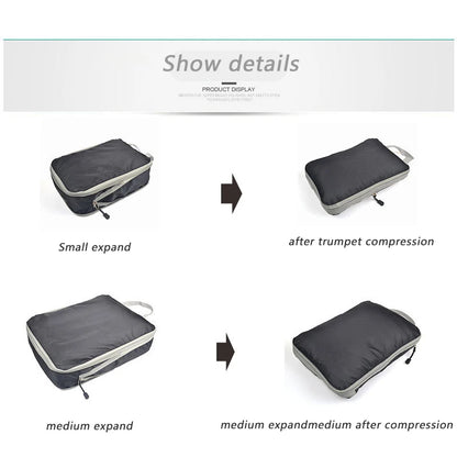 3PCS Travel Compressible Packing Bags