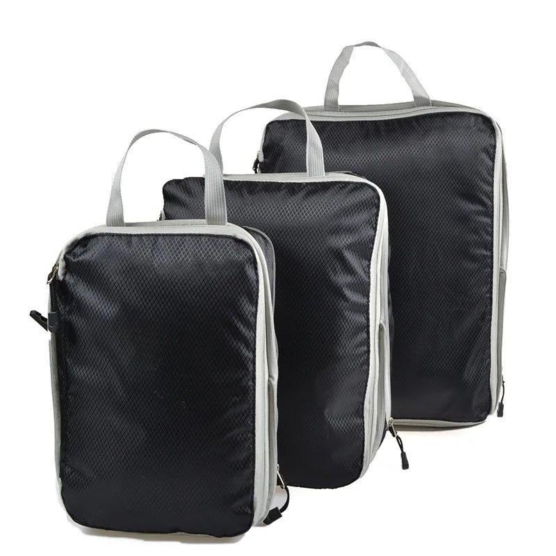 3PCS Travel Compressible Packing Bags