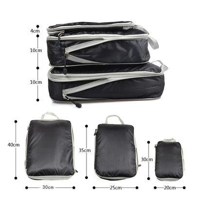 3PCS Travel Compressible Packing Bags