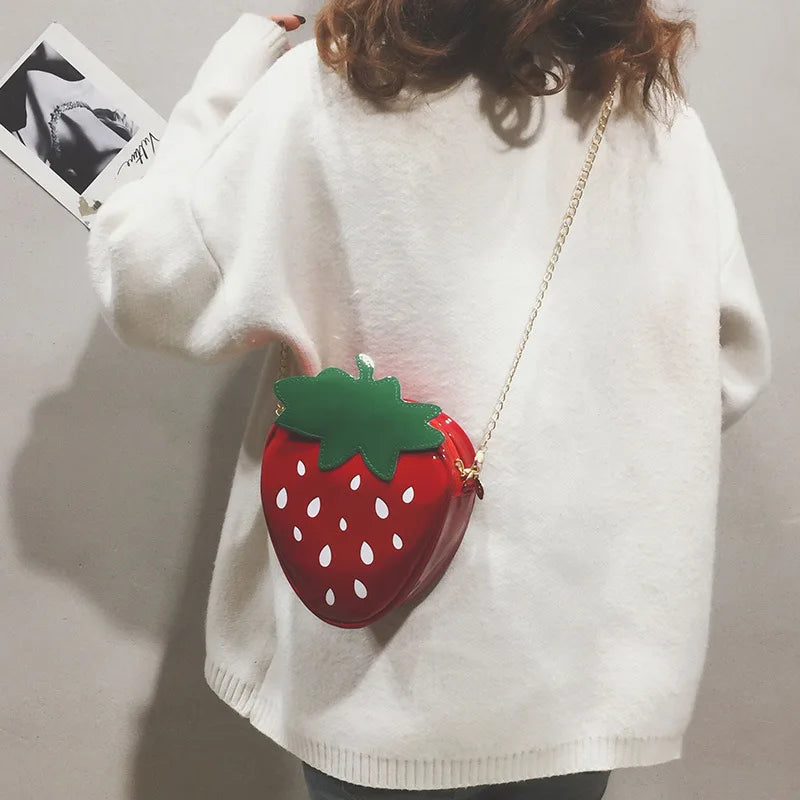 Strawberry Shaped Designer Bag