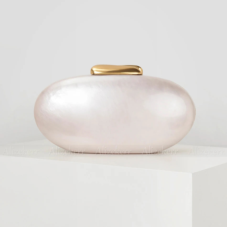 Oval Shaped Acrylic Evening Bags