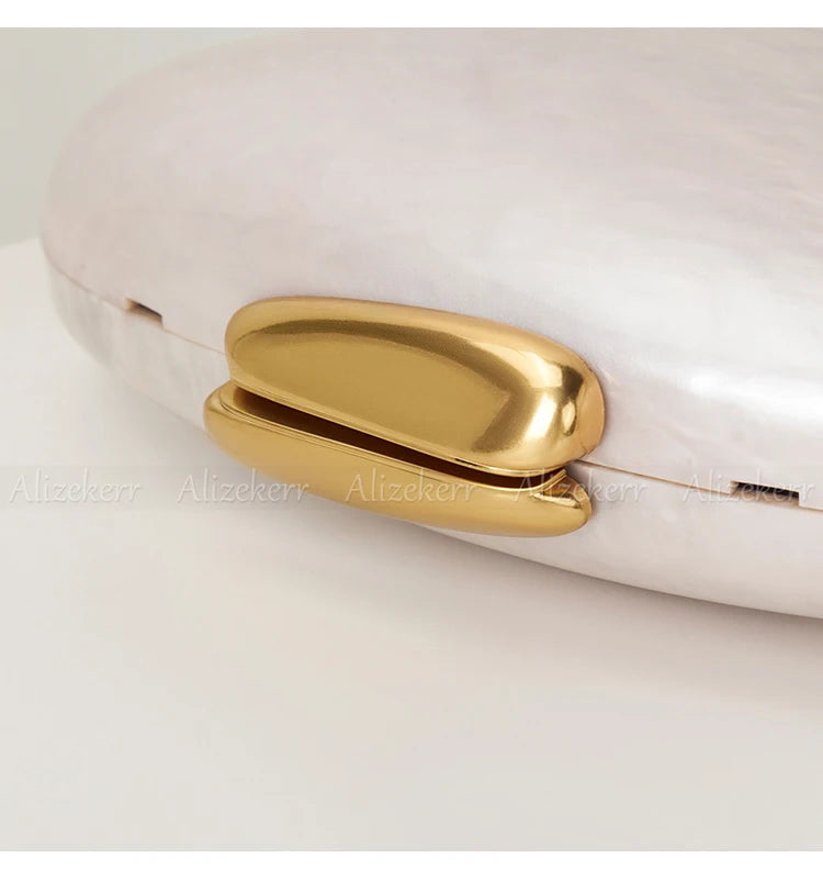 Oval Shaped Acrylic Evening Bags