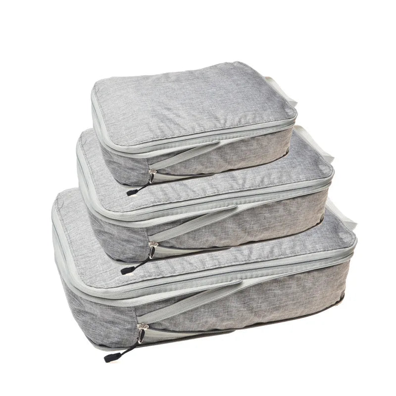 3PCS Travel Compressible Packing Bags