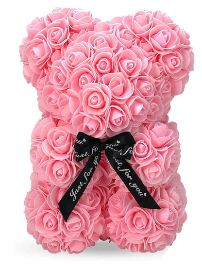 Mothers Day Mom Gifts Girlfriend Birthday Gifts Women Rose Teddy Bear Artificial Flower Anniversary Valentines Day Birthday Gift